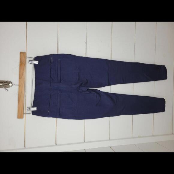 Mondetta small navy blue jacquard pocketed leggings - Picture 2 of 4